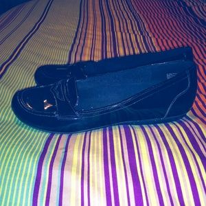 Black Patent Leather Loafers Size 11